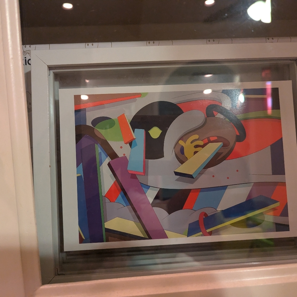 Kaws where the end starts 2011 official postcard framed in a floating frame